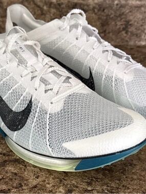 Nike Men's Victory 2 Track & Field Distance Spikes Sz 14 White FD8411-100 no box